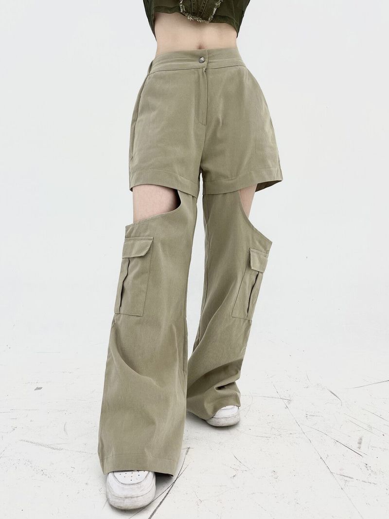 Seow（ソウ）の「1052. Cut-out cargo wide pt (3color)（Pants）」