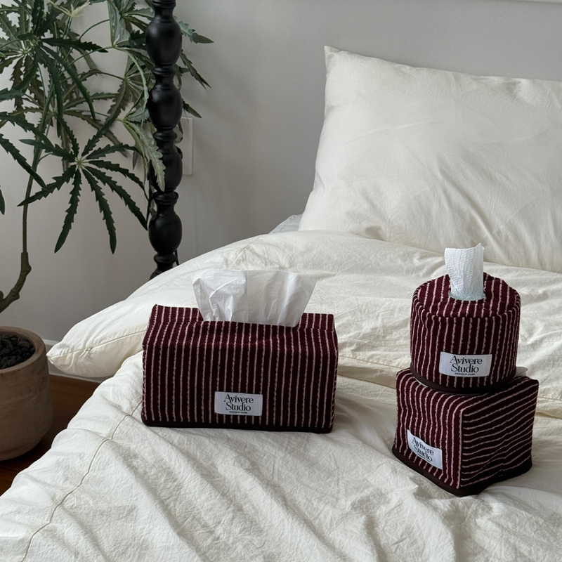 Tissue cover M_terry winepink