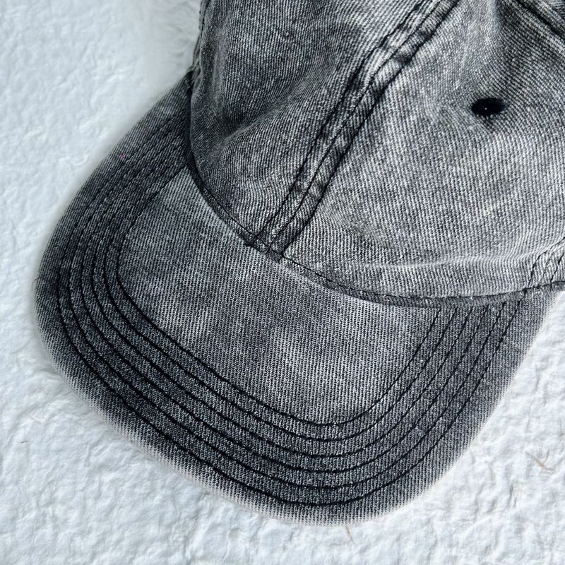 Charcoal Washed Retro Dad Cap