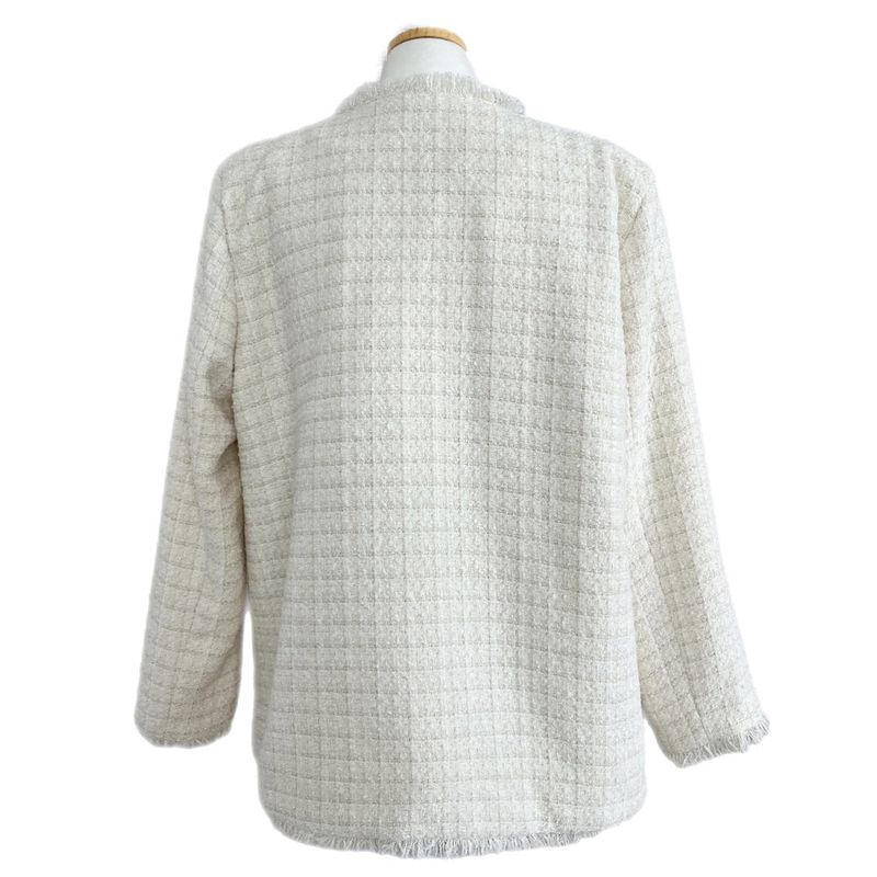 IF classic oversized tweed quilted jacket