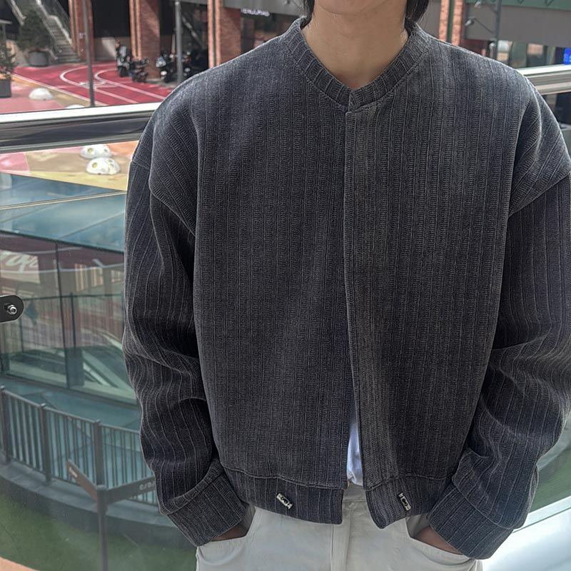 Velour Crop Cardigan (3color)