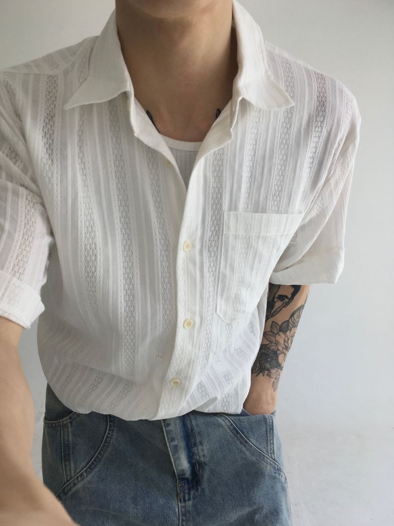 EGONLEO（エゴンレオ）の「det short sleeve shirt(2colors)（Tops）」