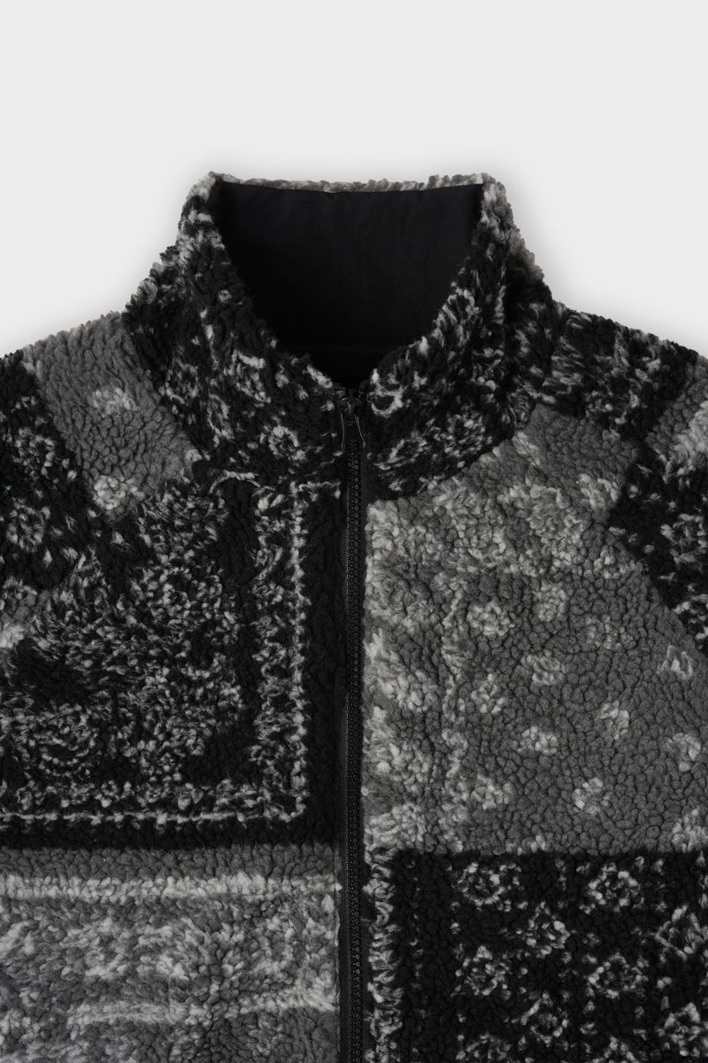 Quant Paisley Fleece Zip-Up Jacket 2C