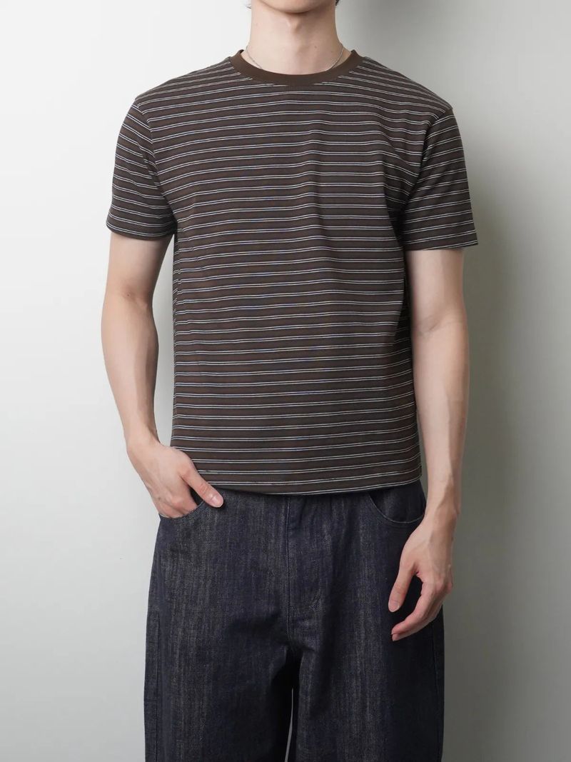 TP9 Slim-Fit Cropped Striped Top