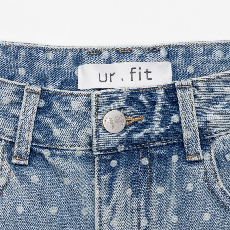 4 PART DESTROYED DOT DENIM PANTS code 21102