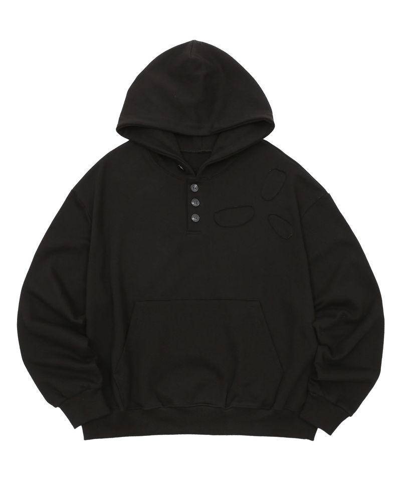  BPT Symbol Logo Appliqué Hoodie Black