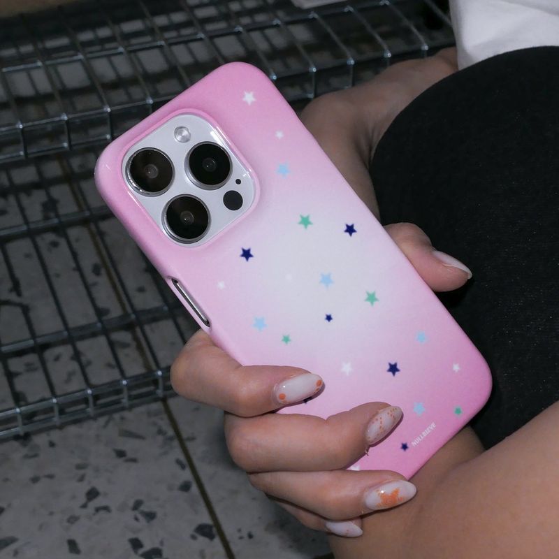 nullbieve（ヌルビーブ）の「スターリーナイトハードケース. クールピンク（スマホグッズ/小物）」