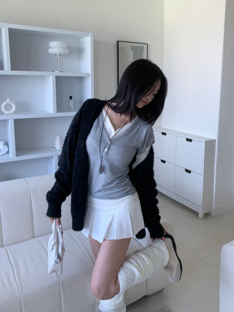 Sunday Pleats Mini Skirt