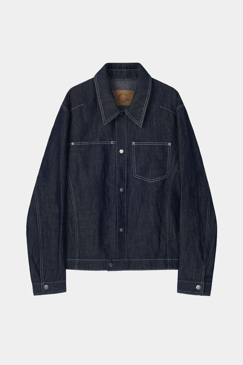 Linen Engineered Jacket (Indigo)