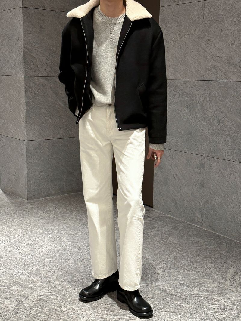 loe wool collar suede jacket (3 colors)