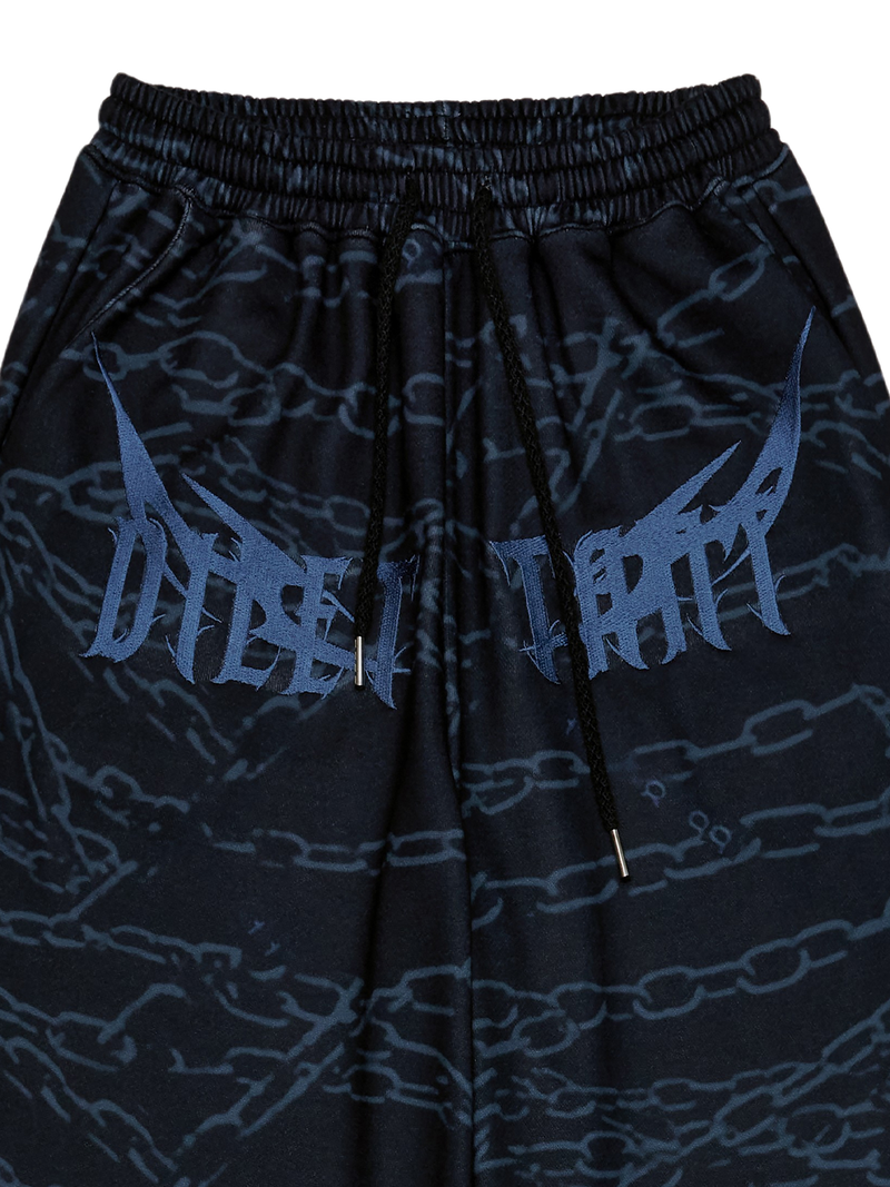 Chain Embroidery Pants