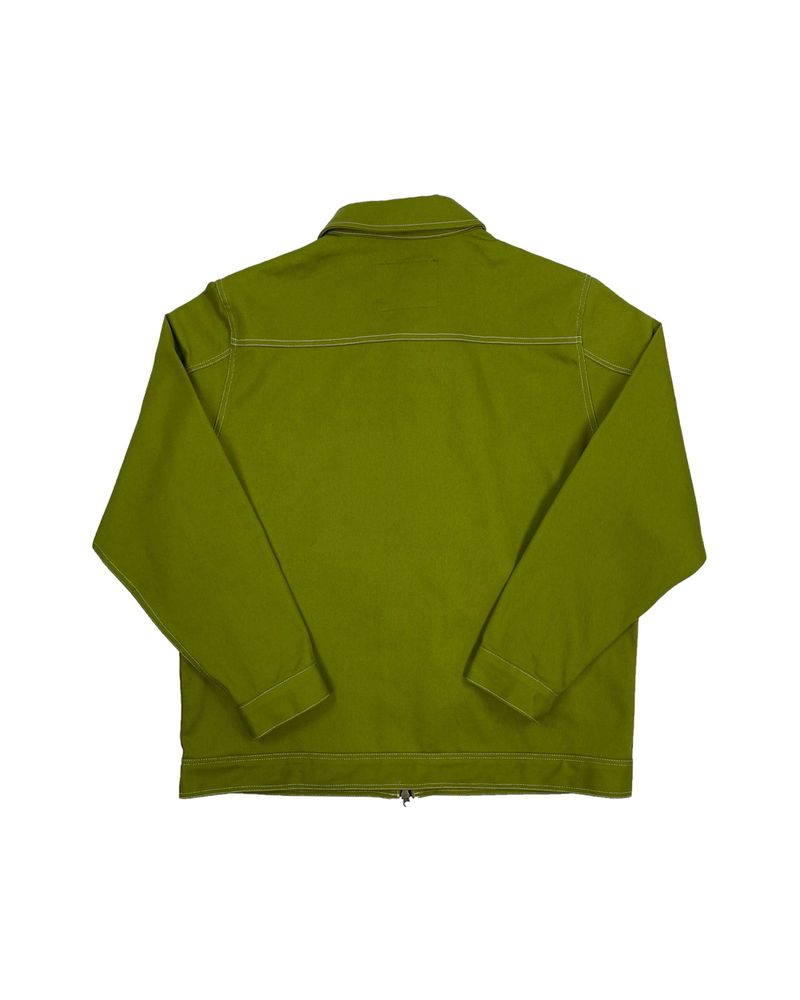 Two Way Zip-up Work Jacket (Olive)