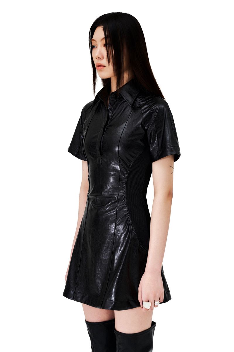 DOUBLE PIN-TUCK RIBBED MIX ONE PIECE