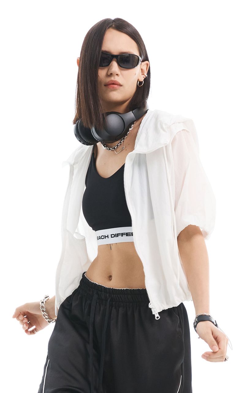 HALF ZIP-UP JUMPER_WHITE
