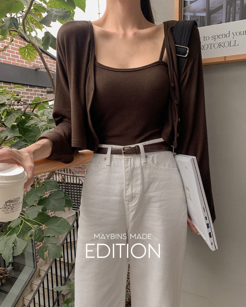 【MADE】Cardigan & sleeveless set(+NEW color)