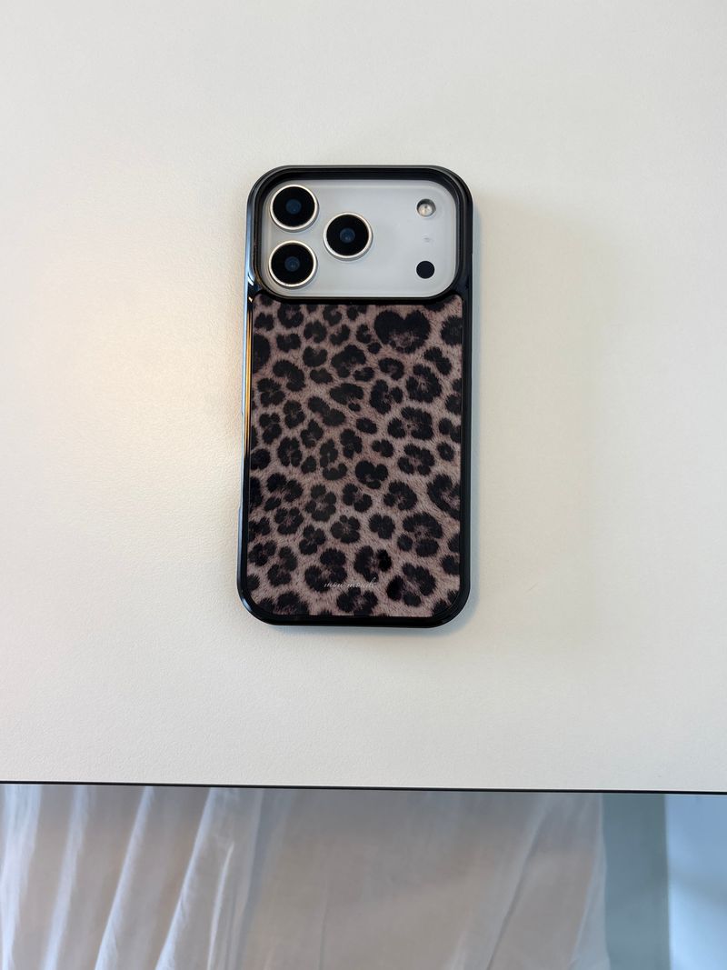 soft leopard phone case