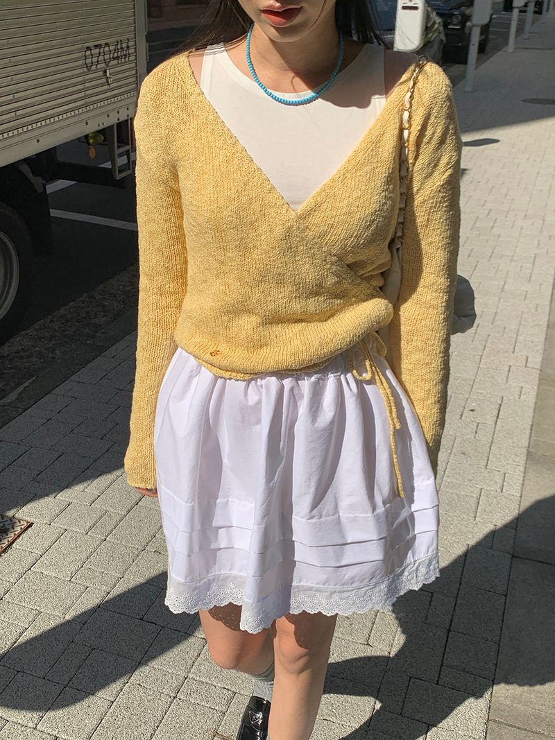 [MADE] Epo Lace Mini Skirt