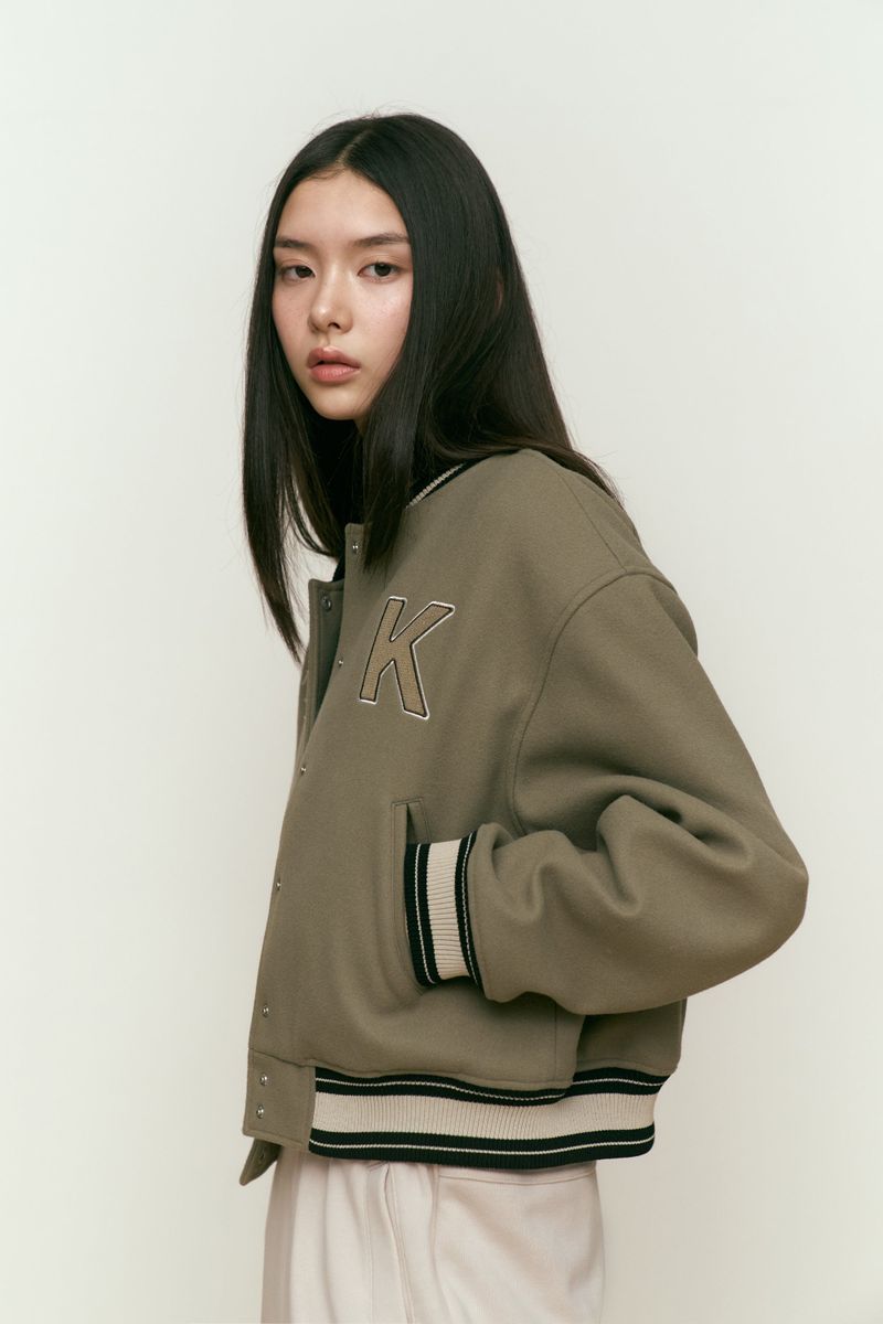 KIRSH STADIUM JACKET [KHAKI]