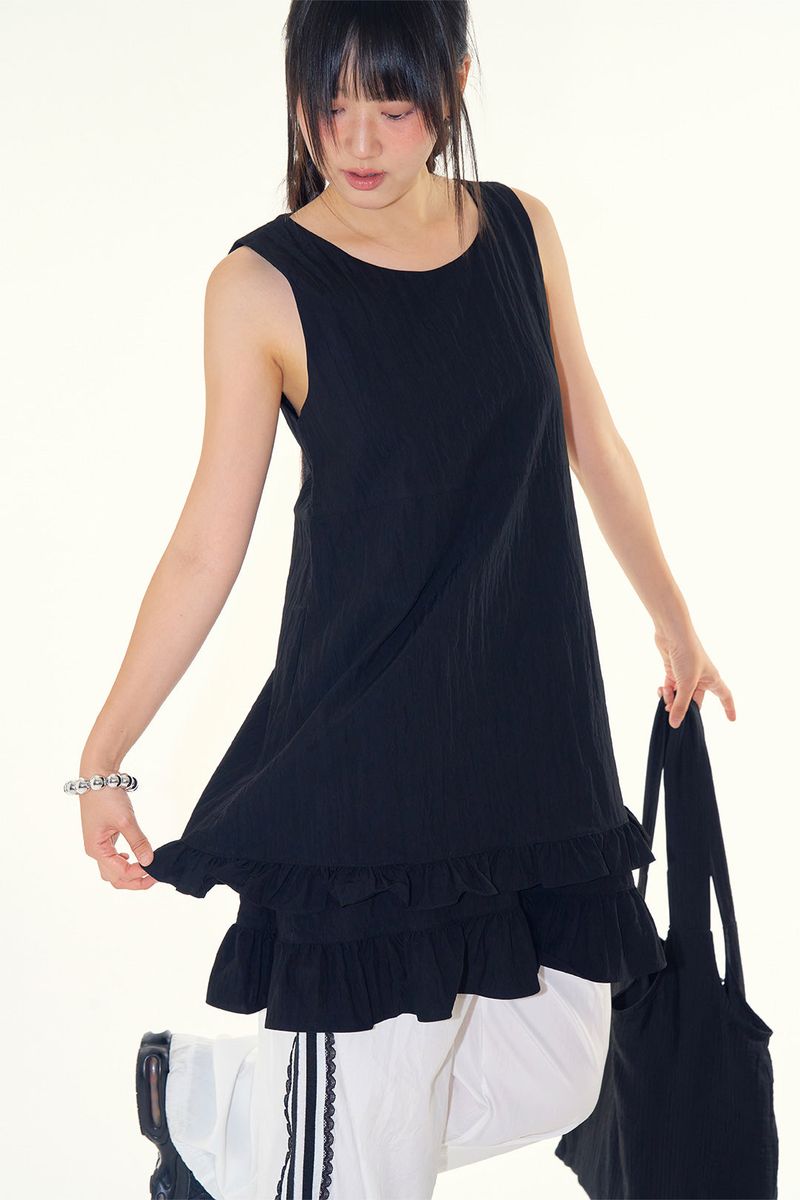Raucohouse（ラウコハウス）の「Round frill mini onepiece（Dresses）」