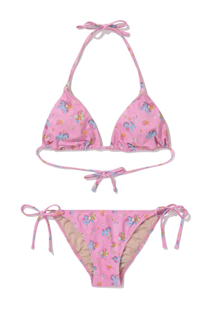 [Spring Pony_pink] String Bikini Set