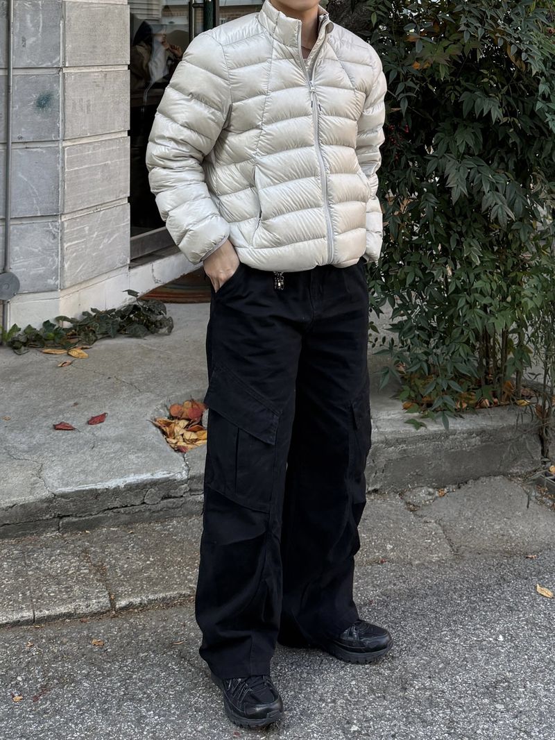 Vintage wave-washed cargo pants
