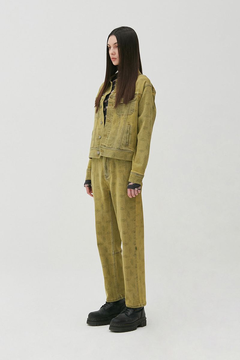 FLIP Denim Trucker Jacket_Mustard Gold