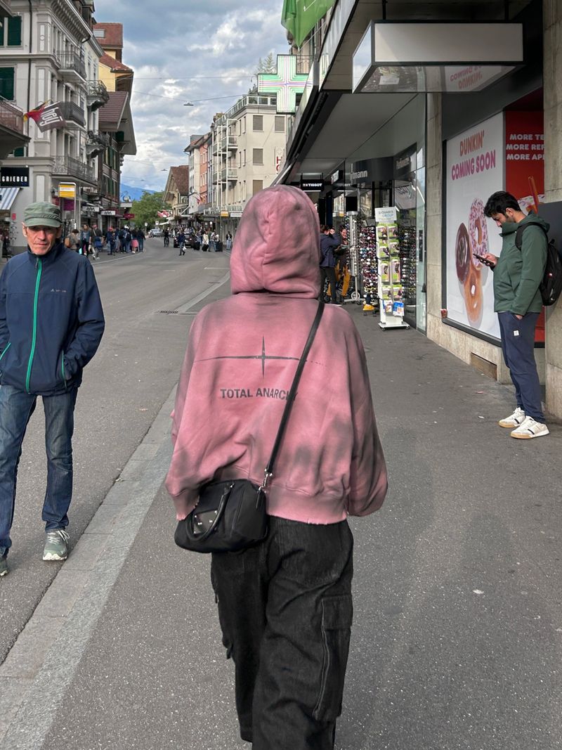 Unisex Tie Dye Over Hooded Zip-Up 2C