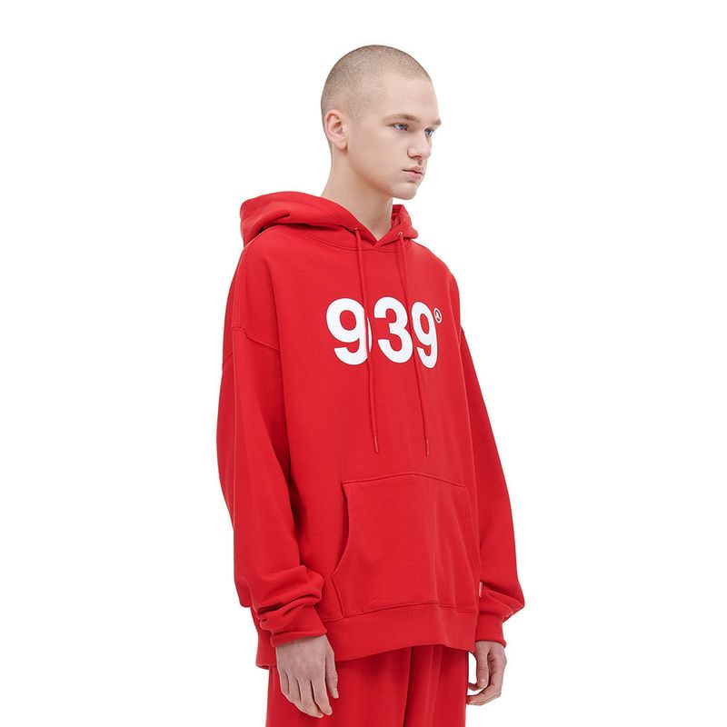 939 LOGO HOOD (DEEP RED)