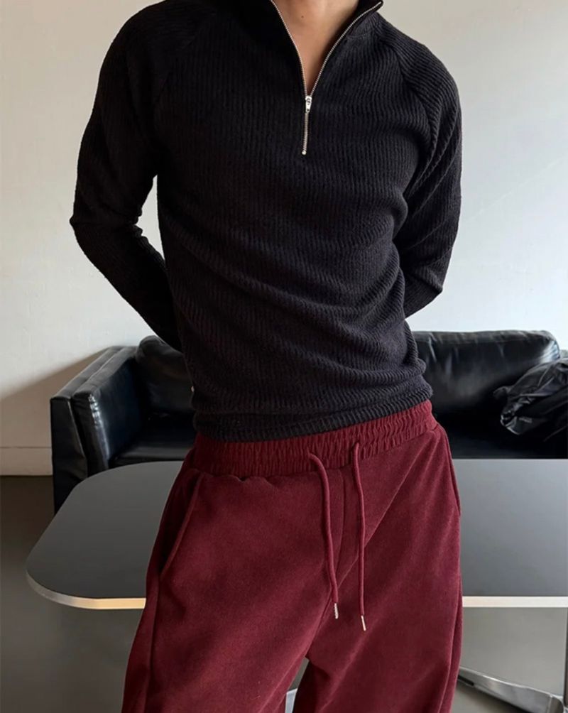 [기모] Wide corduroy sweat pants(4color)