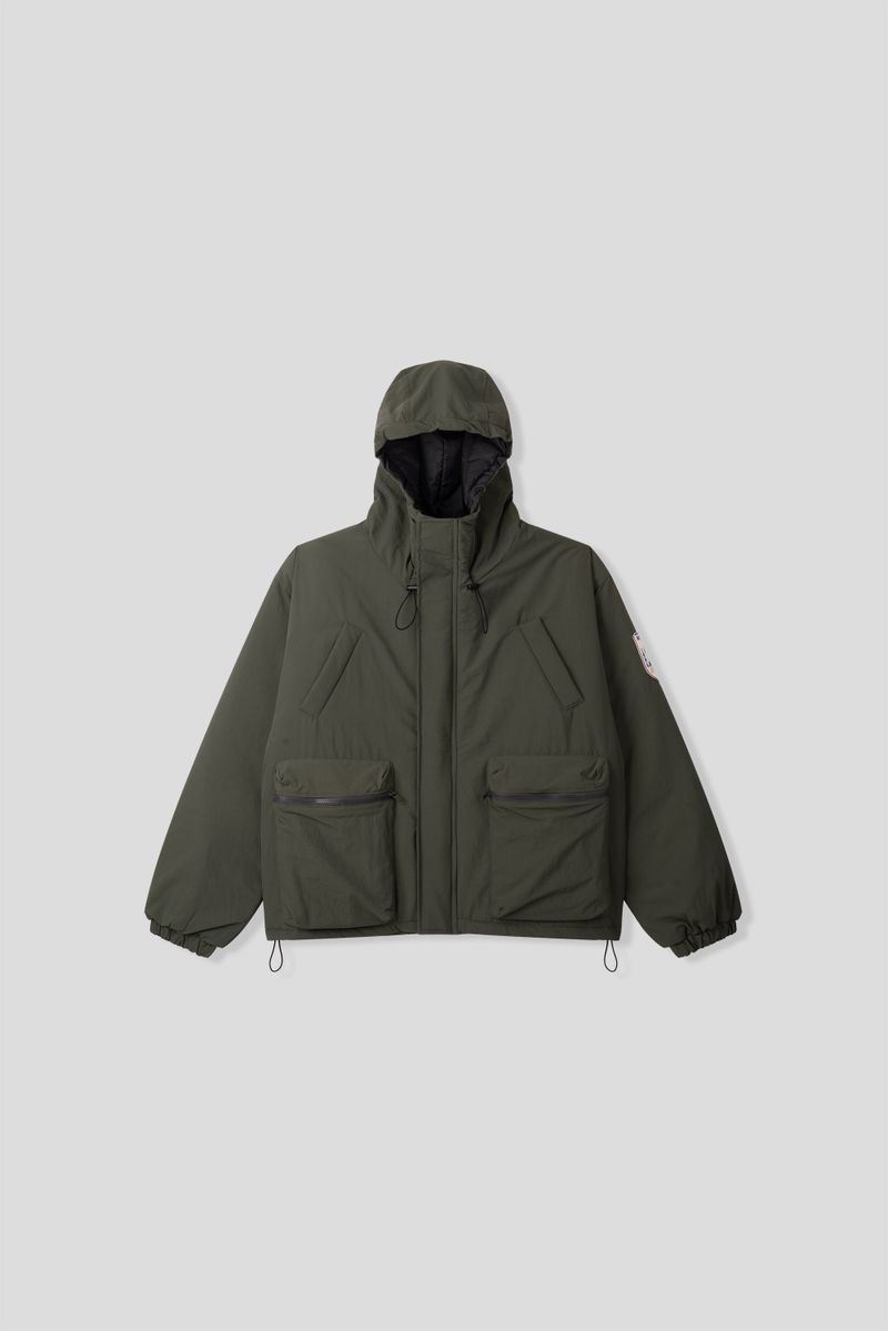 Michigan Patch Two-Way Hooded Padding Jacket (3 Colors)