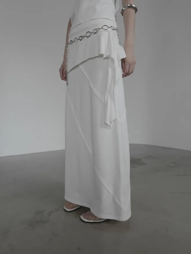 Lucent Layered Long Skirt