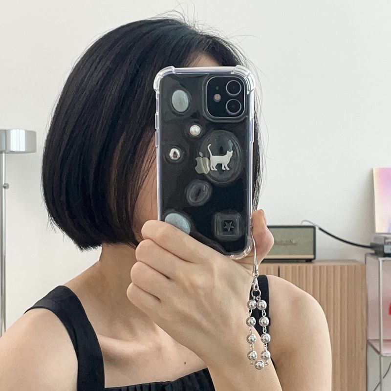 [made]silvering cat resin case 