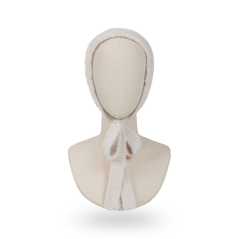 VARZAR Label Knit Bandana / Cream