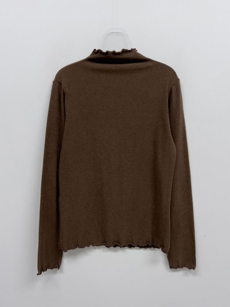 [Brushed Lining] Wave Warmer Turtleneck T-Shirt