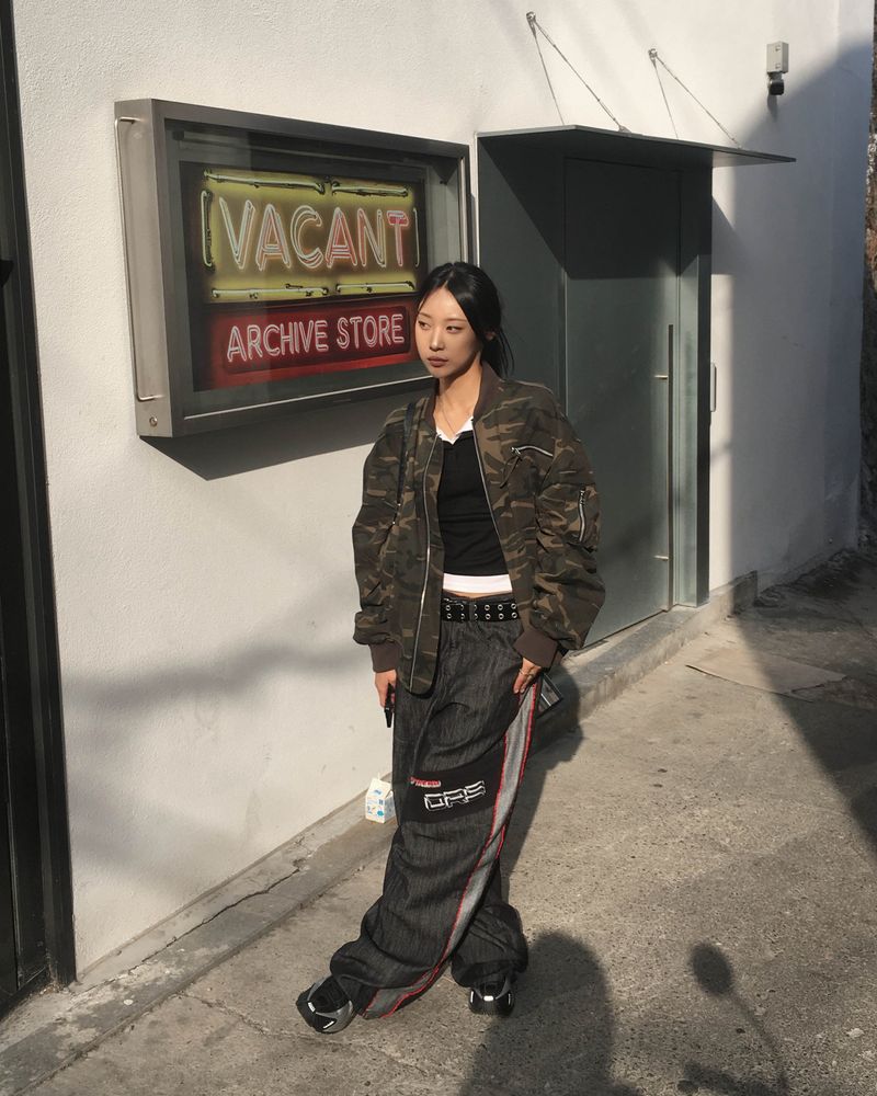 Camo ma-1 shirring jumper