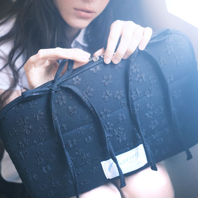 Bedding Notebook Pouch_jacquard black