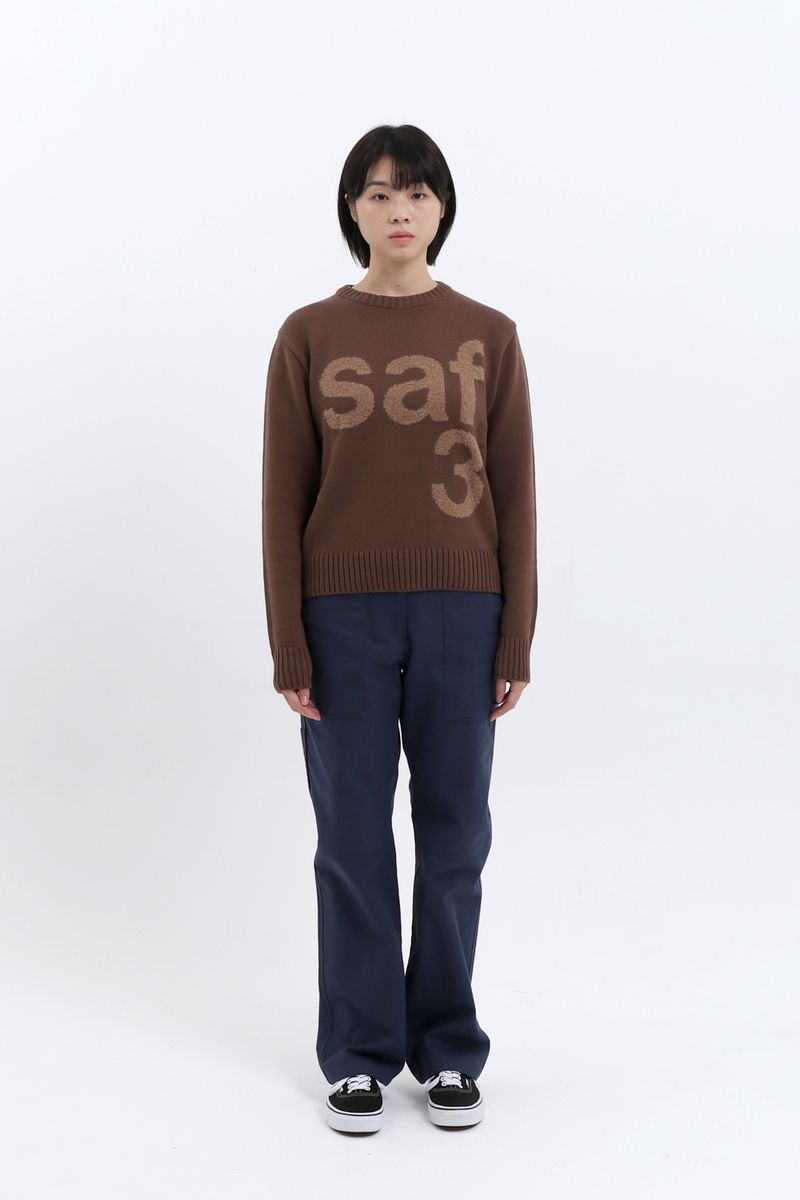 1/2 BASIC SAFARI KNIT (BROWN)