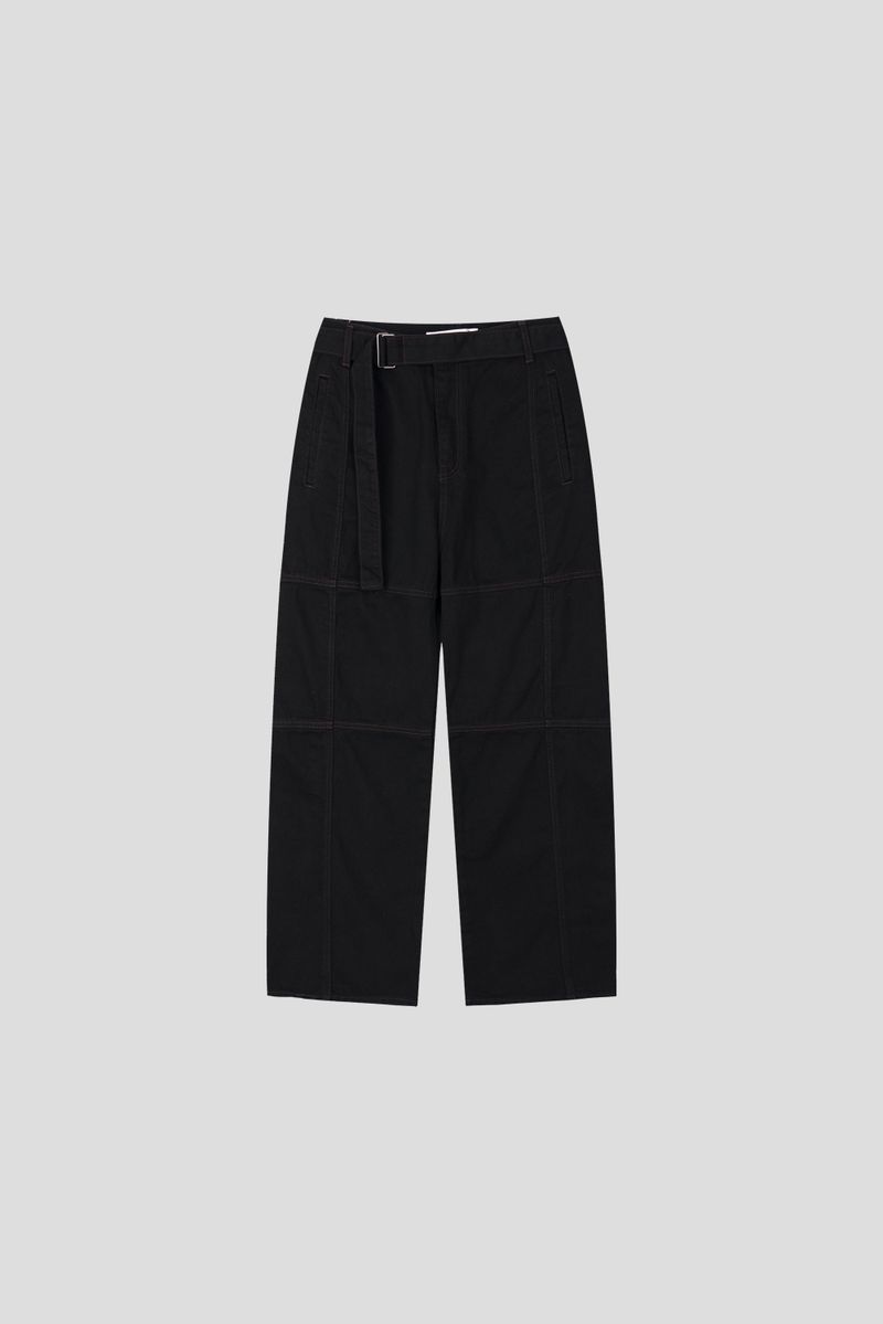 Dove belt denim pants