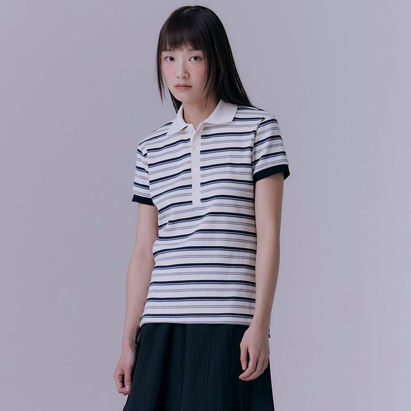 Stripe pique rib t-shirt (MULTI)