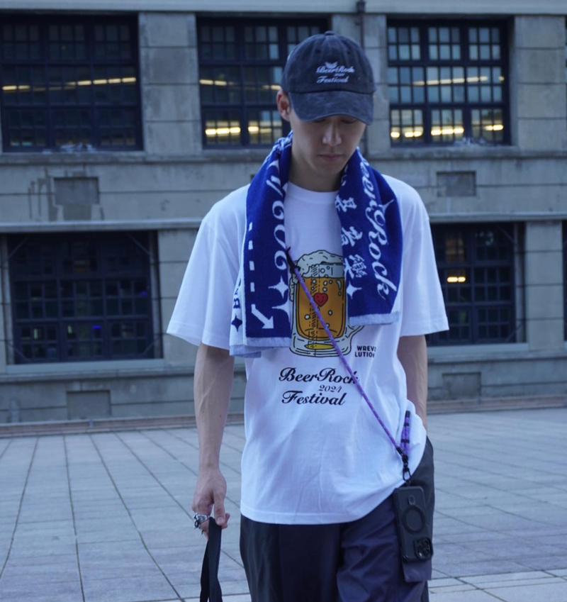 24Beer Rock T-shirt(Blue)