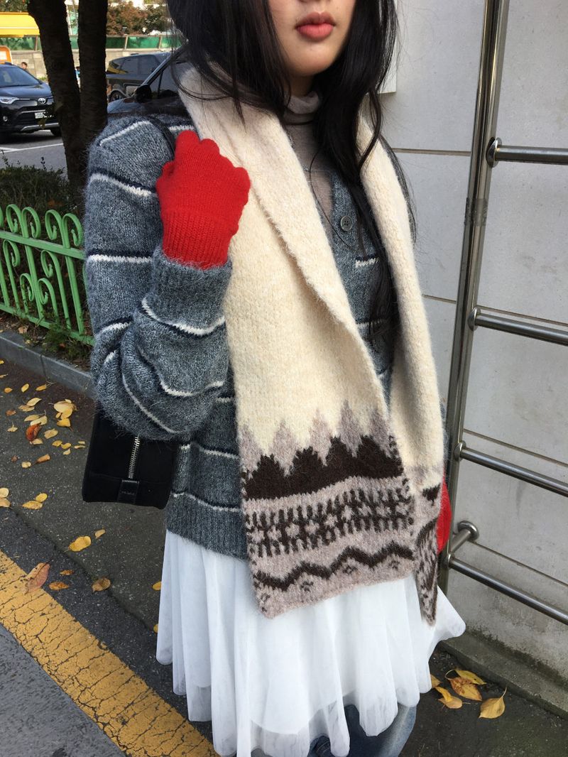 Bichobi Nordic Wool Muffler (4 Colors)