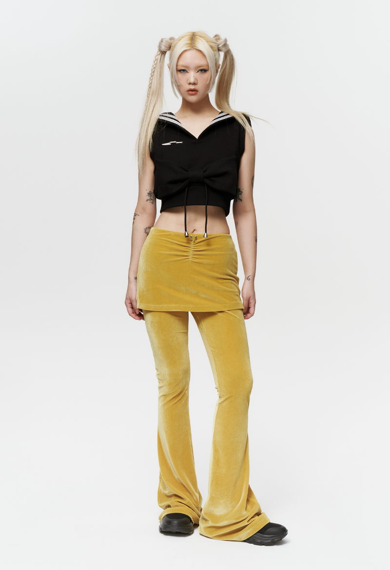 PIERCING SKIRT PANTS (GREEN)