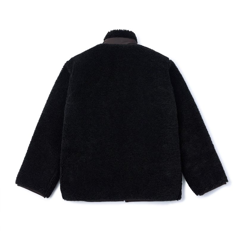 Our Story Fleece Zipup Jacket - Black