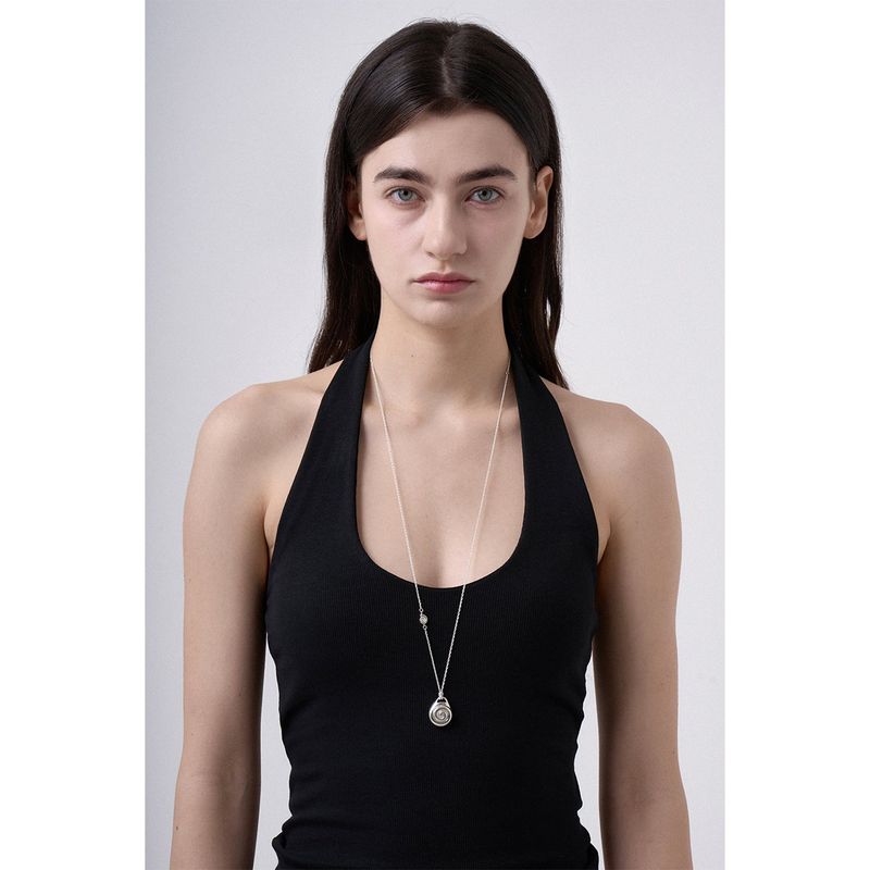 N.023/SHELL LONG CHAIN NECKLACE