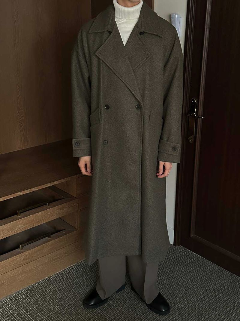 ASCLO(エジュクロ)の「Pleddy Roden Double Wool Long Coat (3color)(Jackets/Outerwear)」