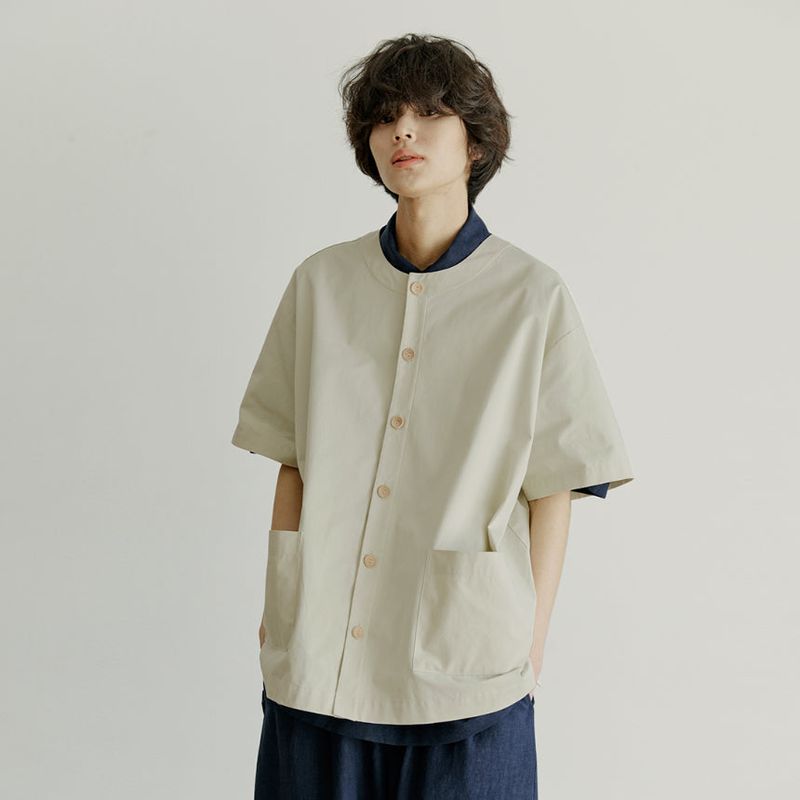 malen（マレン）の「cunisex round half shirts jacket cream（Tops）」