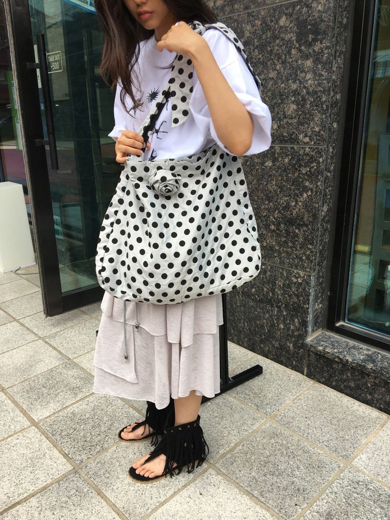 Corsage Dot Shoulder Bag (2color)