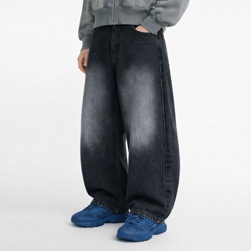 NTET(エヌティーイーティー)の「Noir side pintuck denim pants (black)(Pants)」