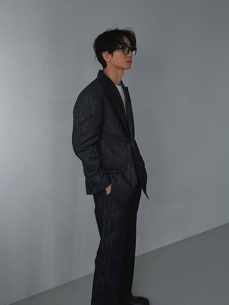 ASCLO Flare Denim Double Blazer