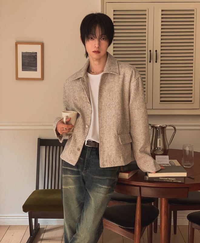 Cosley Tweed Crop Jacket
